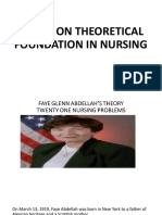 Finals On Theoretical Foundation in Nursing