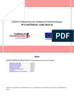 Oferta Formativa de Formació Professional: FP A Distància. Curs 2022-23