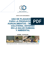 Uso de Plaguicidas para La Producción de Agroalimentos - Impacto Colateral Adverso en La Salud Humana Y Ambiental