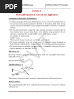 Electrical Properties of Materials and Applications: Applied Physics For CSE Stream