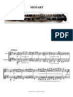 Mozart KV - 304-Flauto e Clarinetto