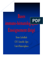 Cours base Immuno-hémato pour soignants