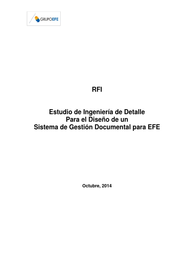 RFI Gestión Documental | PDF | Gestión de registros | Software