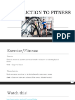 Introduction To Fitness: DR SD. Jacobs