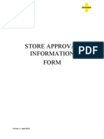 Store Approval Information Form GDPR - April 2019