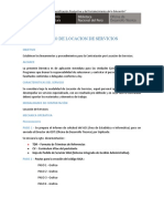 Procedimiento de Locacion de Servicios