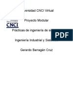 Universidad CNCI Virtual Proyecto Modular Prácticas de Ingeniería de Sistemas Ingeniería Industrial y Sistemas Gerardo Barragán Cruz