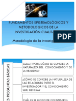 Fundamentos Epistemológicos Y Metodologicos de La Investigación Cualitativa Metodología de La Investigación II