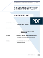 Plan de vigilancia COVID-19 en obra de construcción