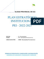 Plan estratégico de la Municipalidad de Ica 2022-2027