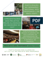 Participação No Seminário Nacional Nós Propomos! 2 de Maio (Igot) Apresentações Dos Projetos Pelos Alunos (As) Do Aeamares No Igot