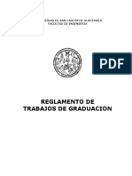 Reglamento de Trabajos de Graduacion: Universidad de San Carlos de Guatemala Facultad de Ingenieria
