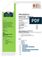 Priyanshu Pratap Singh: Profile