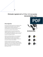 06-REGULADOR de Baterias Regulado de 3 A12 VCC 1-2 A Con Puntas Intercambiables