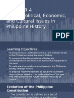 Social, Political, Economic, and Cultural Issues in Philippine History