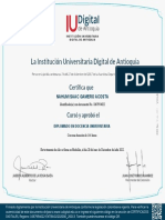 Certificado Extensiones