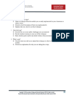 Instructional Practice Checklist Rubric