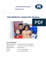 Guía Didáctica: Desarrollo Humano: Escuela Superior de Formación de Maestros "Mariscal Sucre