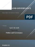 Politics and Governance