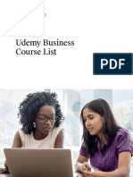 Udemy Business Course List