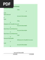 Problem 4-9 Requirement 1 (Journal Entries) : Accounts Receivable 950,000 3,150,000