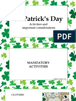 St. Patrick's Day: Activities and Important Considerations