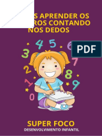 Contando nos dedos aprenda números de forma lúdica