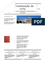 A Constituição de 1976: Princípios, Novas Instituições Democráticas e Evoluções