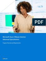 Microsoft Azure VMware Solution Advanced Specialization