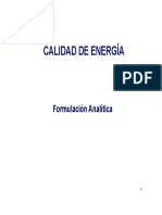 Calidad de Energía: Formulación Analítica