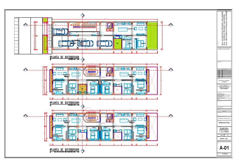 Planta de Distribucion: 1ER NIVEL Esc. 1/50 | PDF