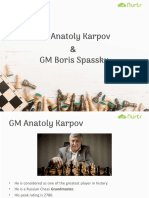 GM Anatoly Karpov GM Boris Spassky