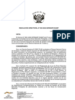 RESOLUCION DIRECTORAL 064 2022 SERNANP DGANP - PDF - Extienden Por Un Año Alcomite Ejecutivo Del PNCA Hasta Año 2023