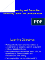 Cancer Screening and Prevention:: Eliminating Deaths From Cervical Cancer