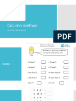 Using The Column Method