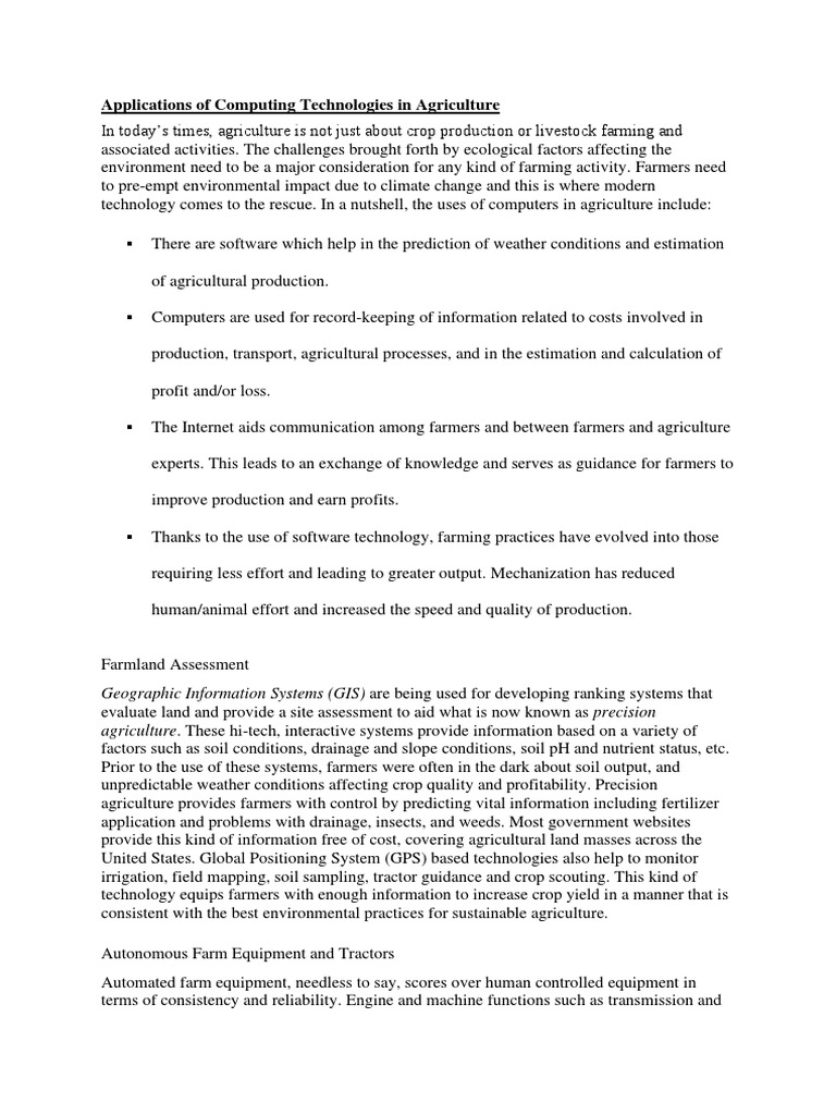 Applications of Computers Form 2 | PDF | Agriculture | Computer Security