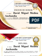 Mencion de Honor: David Miguel Medina Anchundia