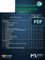 Struktur Kurikulum Madrasah Tsanawiyah (MTS) : Mata Pelajaran Alokasi Waktu Belajar