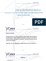 Aplicacion de La Metrologia Bajo La NORMA ISO/IEC 17025 para Un Laboratorio de Ciencia Forense