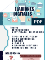 Certificados Electrónicos y Relaciones Digitales