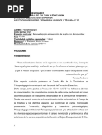 Programa Psicopedagog (Ia e Integración Del Sujeto Con Discapacidad