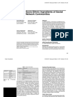 Socio-Ethnic Ingredients of Social Network Communities