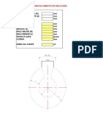 Cálculo de Desenvolvimento de Helicóide