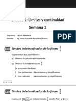 Unidad 1: Límites y Continuidad: Semana 1