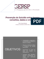 Prevenção Do Suicídio Entre Jovens: Conceitos, Dados e Crenças