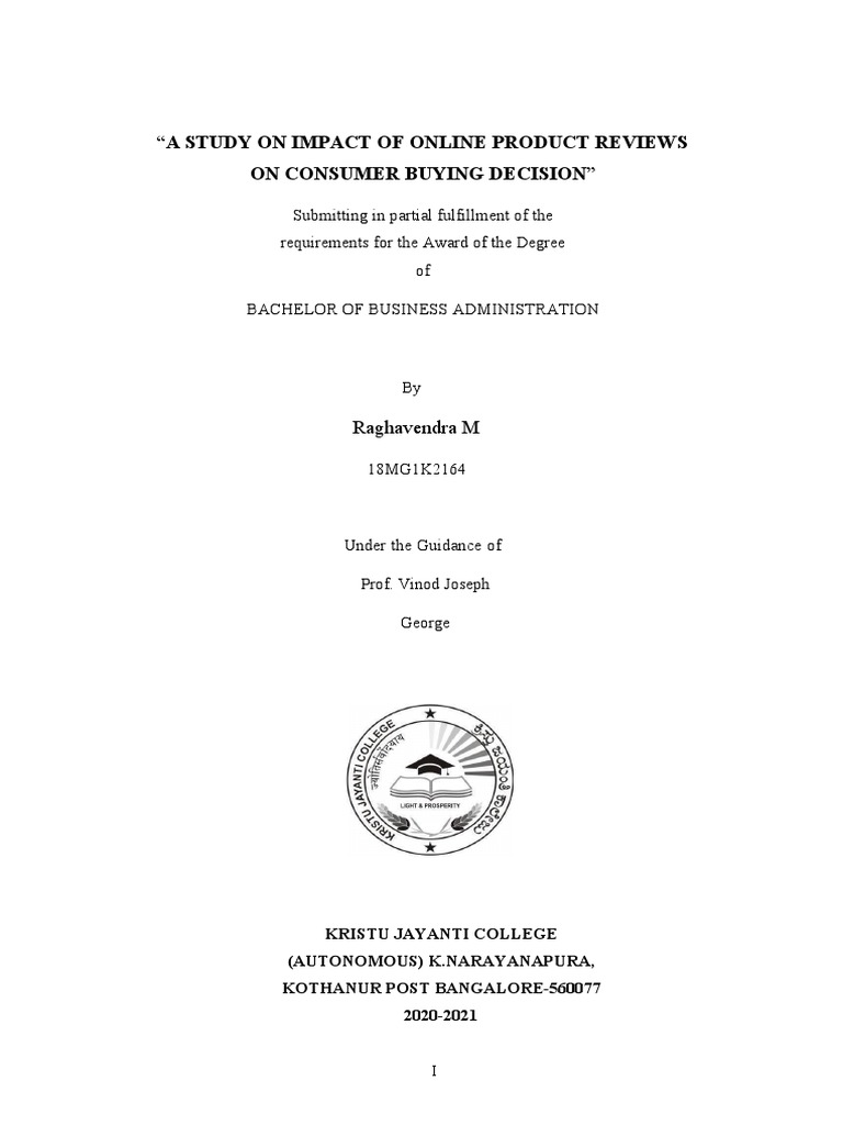 Impact of Online Reviews on Buying Decisions | PDF | Digital Marketing ...