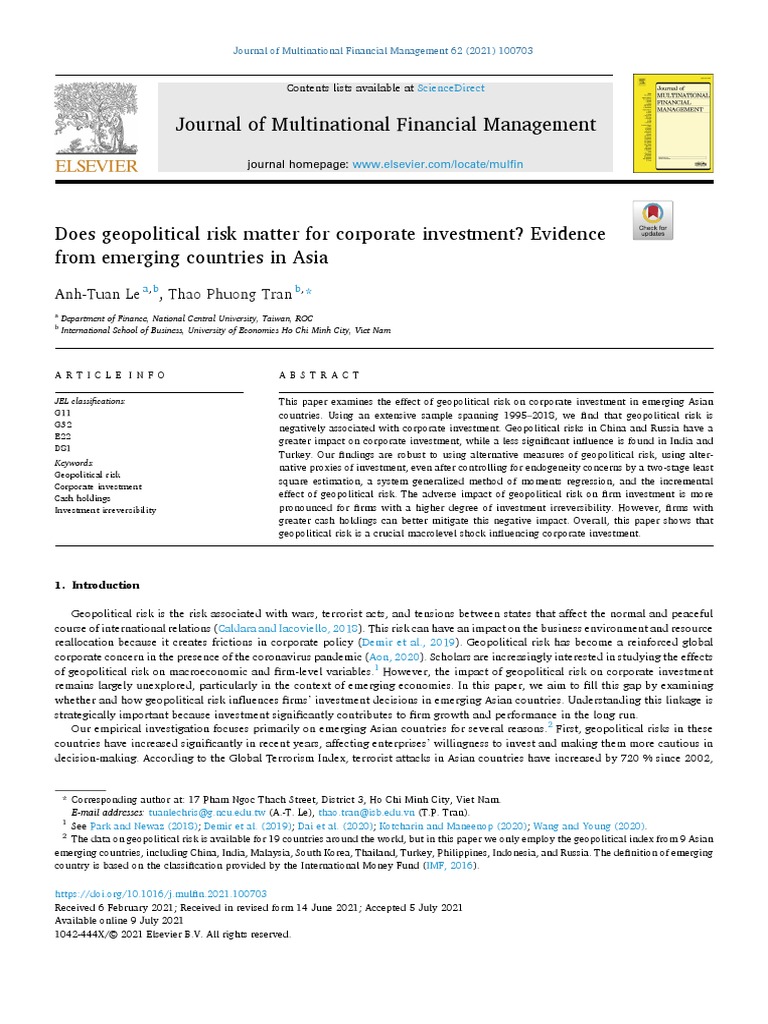 Geopolitics intelligence overview