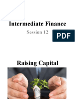 Intermediate Finance: Session 12