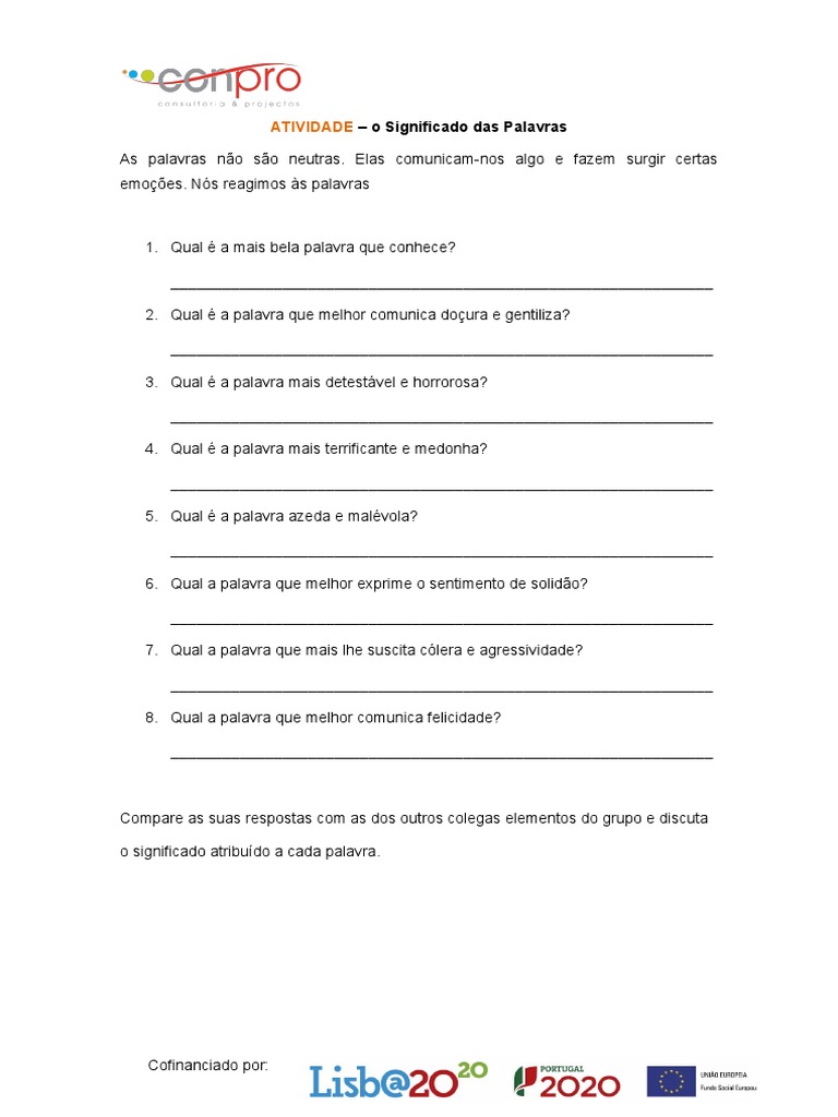 Significado Das Palavras | PDF