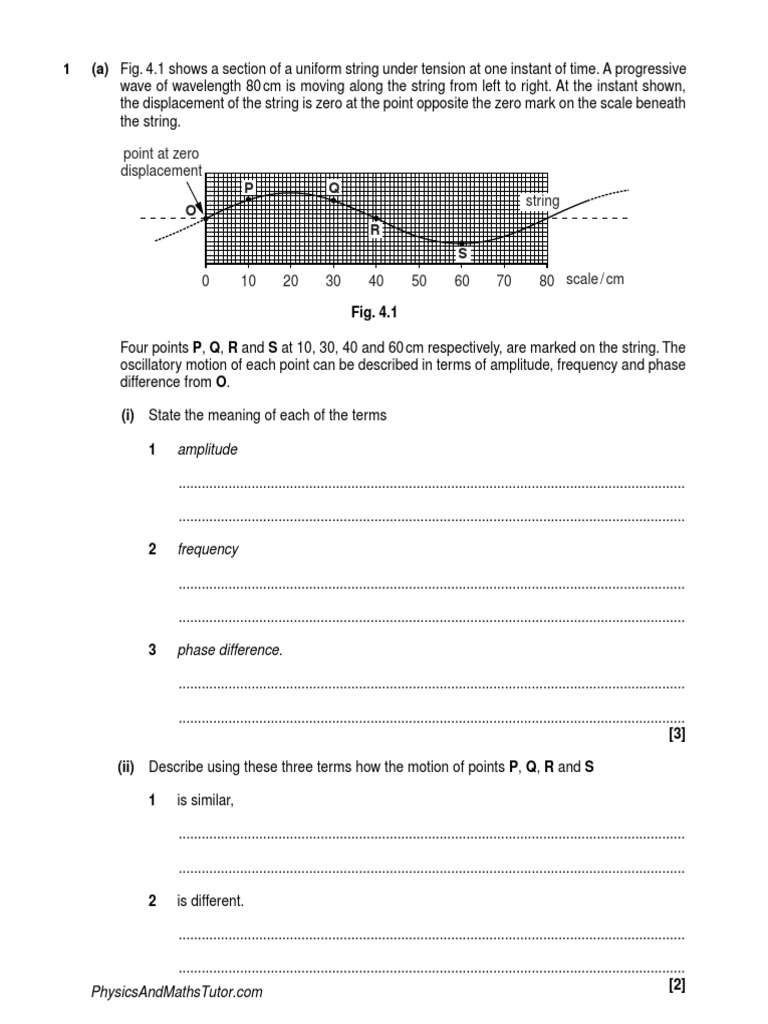 Waves 1 Qp Pdf Frequency Waves